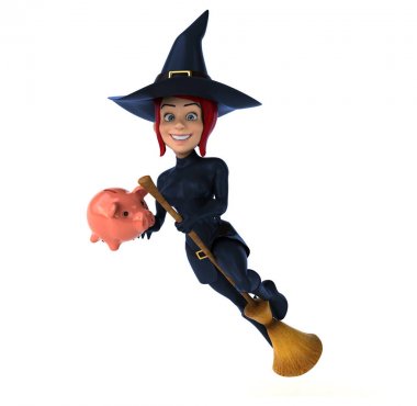 Kumbara ile seksi cadı