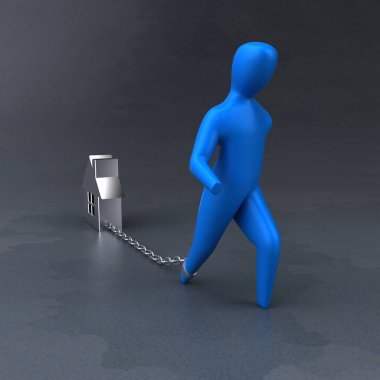 Yük sembolü çekerek evi 