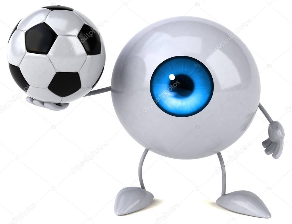 Eye holding ball