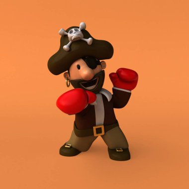 Eğlenceli korsan - illüstrasyon