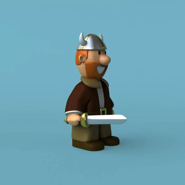 Fun cartoon Viking — Stock Photo, Image