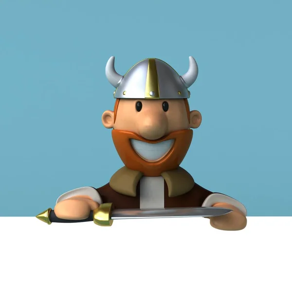 Dibujos animados divertido Viking —  Fotos de Stock