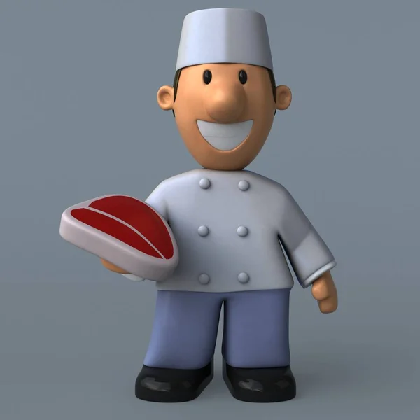 Funny Cartoon baker — Stock Photo, Image