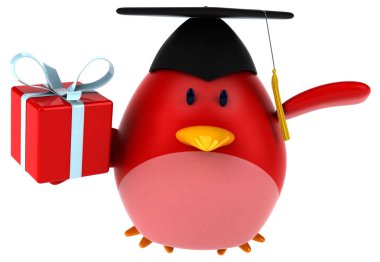 çizgi film karakteri holding Hediyelik