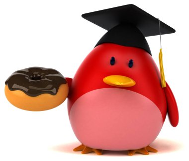 Çörek ile eğlenceli çizgi film karakteri 