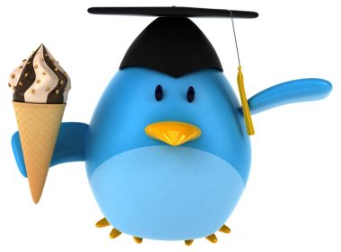 çizgi film karakteri dondurma ile 