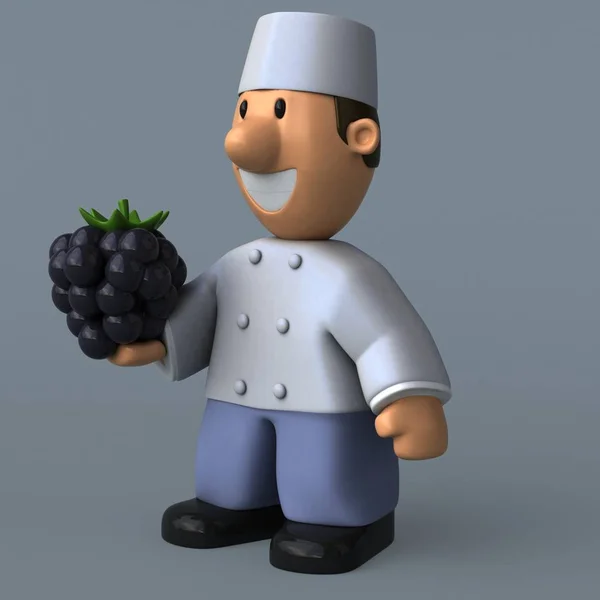 Cartoon character baker — Stock Photo, Image