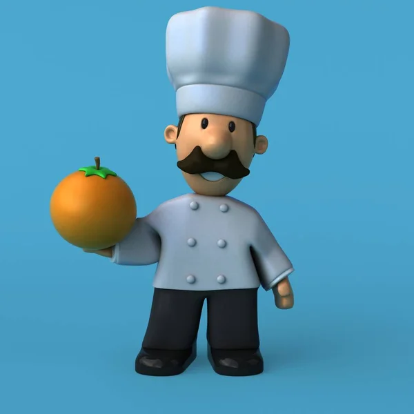 Personagem de desenho animado chef divertido — Fotografia de Stock