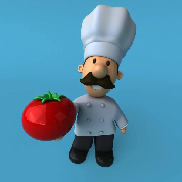 Cuoco divertente personaggio dei cartoni animati — Foto Stock