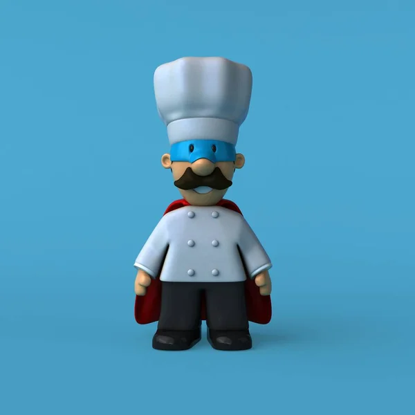 Divertido personaje de dibujos animados chef — Foto de Stock