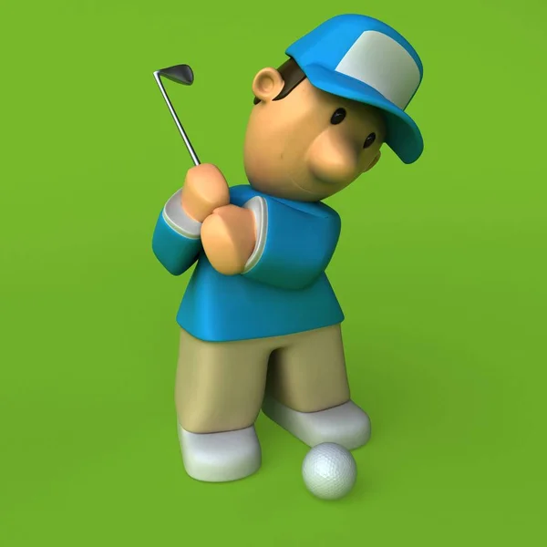 Golfista giocare a golf — Foto Stock