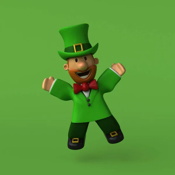 Leprechaun personaje de dibujos animados —  Fotos de Stock