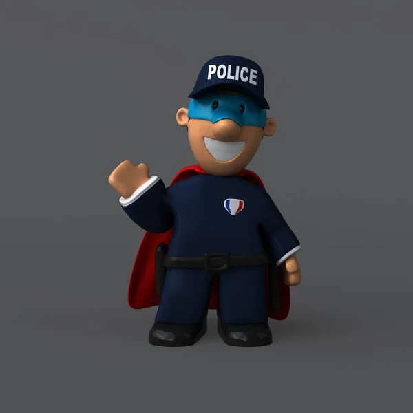 Policie muž - ilustrace — Stock fotografie
