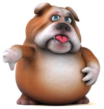 Başparmak eğlenceli bulldog  