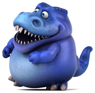 Eğlenceli dinozor - illüstrasyon