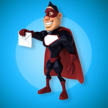 süper kahraman büyüteç ile eğlenceli 