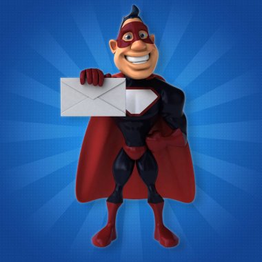 süper kahraman büyüteç ile eğlenceli 