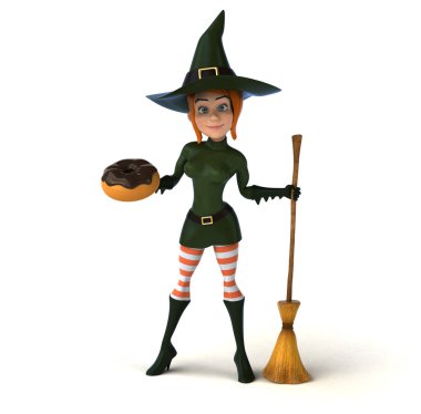 Seksi cadı holding çörek  