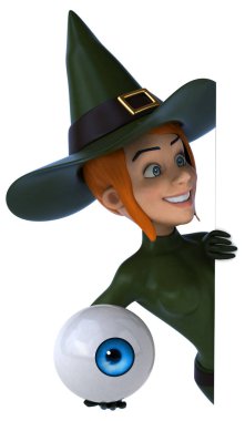 Seksi cadı holding göz 