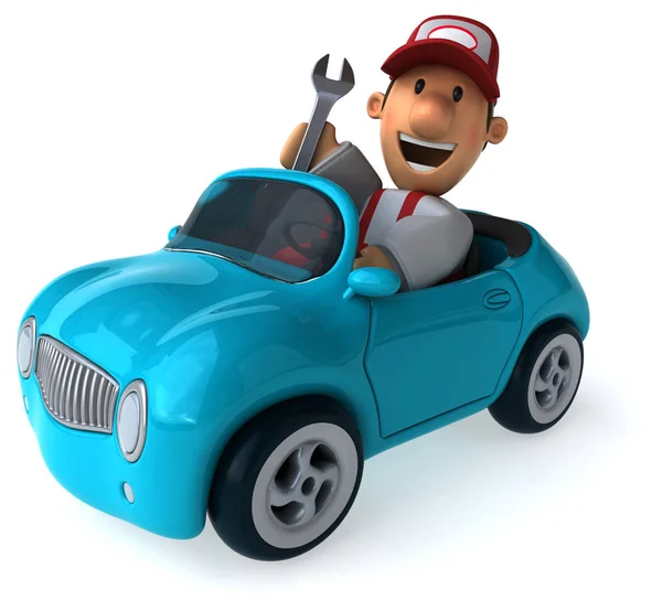 Leuk mechanic - illustratie — Stockfoto