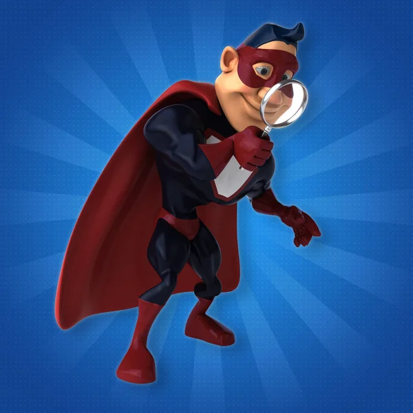 Super-herói divertido - Ilustração — Fotografia de Stock