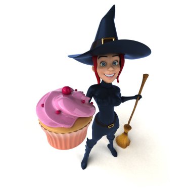 Seksi cadı ile cupcake 
