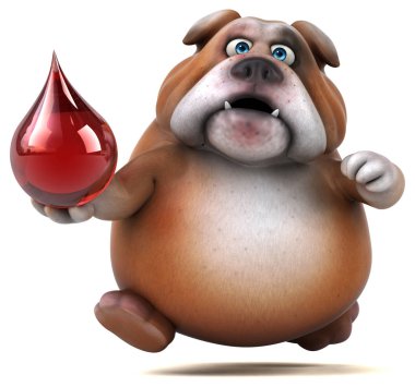  çizgi film karakteri ile kan damlası  