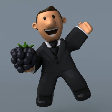 Çizgi film işadamı berry ile 