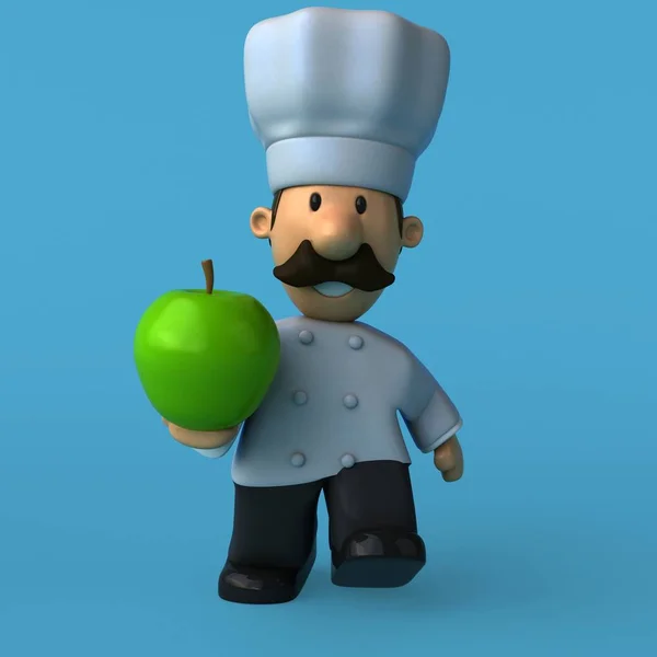 Personagem de desenho animado chef divertido — Fotografia de Stock