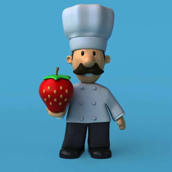 Divertido personaje de dibujos animados chef — Foto de Stock