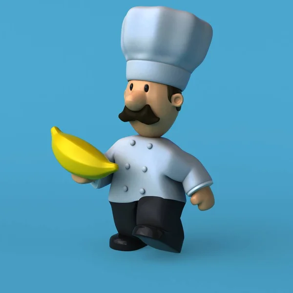 Fun chef cartoon character — Stock Photo, Image