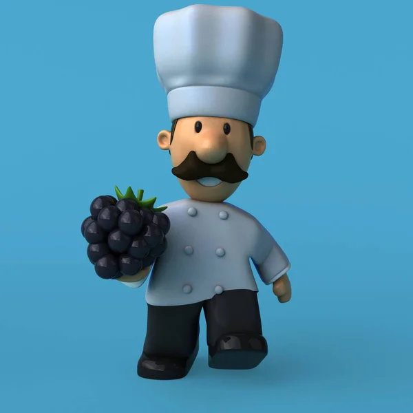 Personagem de desenho animado chef divertido — Fotografia de Stock