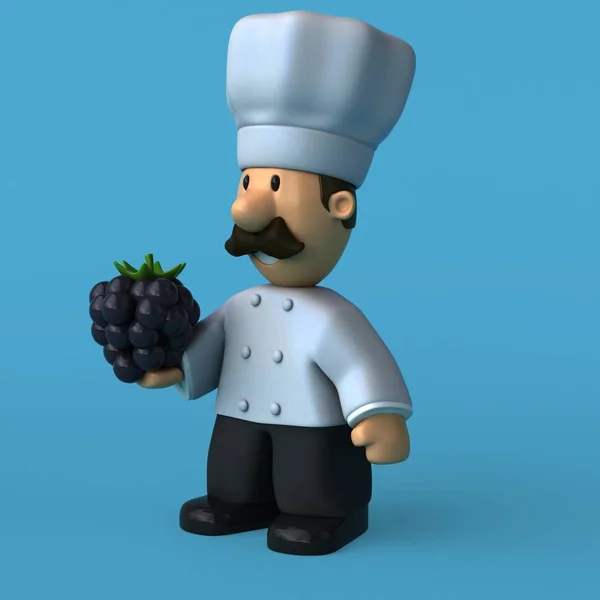 Personagem de desenho animado chef divertido — Fotografia de Stock