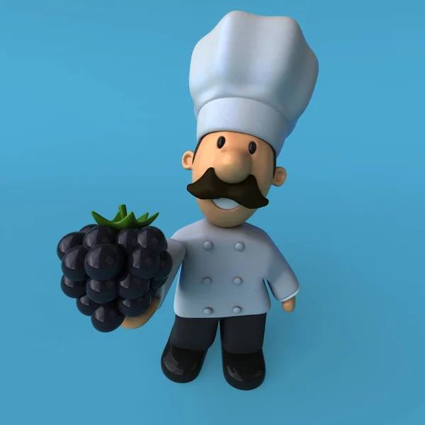 Personagem de desenho animado chef divertido — Fotografia de Stock