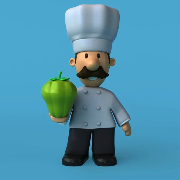 Cuoco divertente personaggio dei cartoni animati — Foto Stock