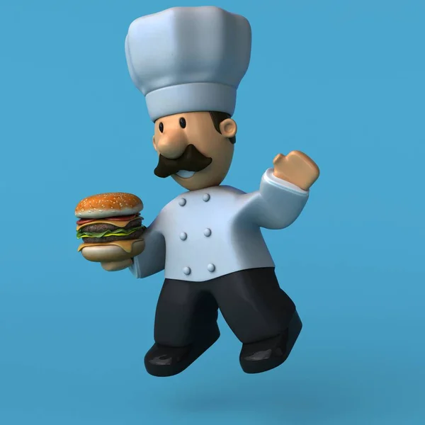 Spaß Koch Cartoon-Figur — Stockfoto