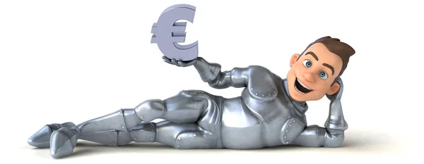 Knight innehav euro — Stockfoto