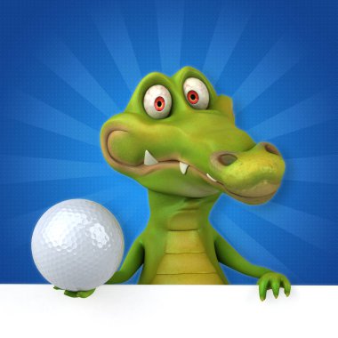 komik çizgi film karakteri ile Top   