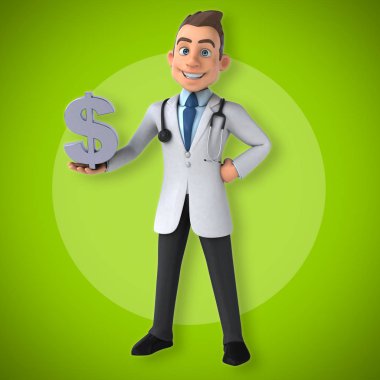 Doktor holding Doları