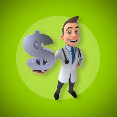 Doktor holding Doları