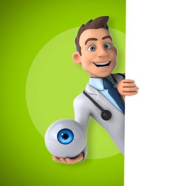  Doktor holding göz