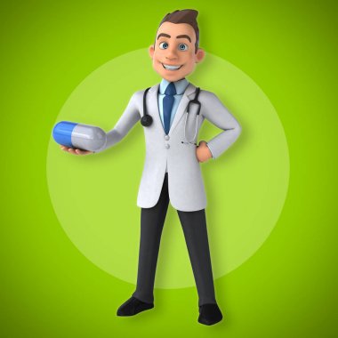 Doktor holding hap 