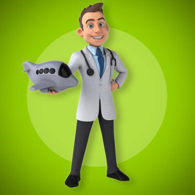  Doktor holding uçak 