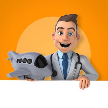  Doktor holding uçak 