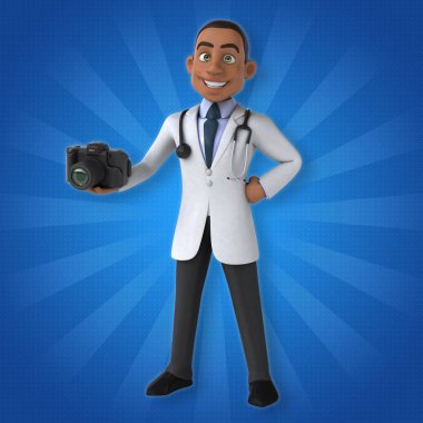  Doktor kamerayı tutuyor 