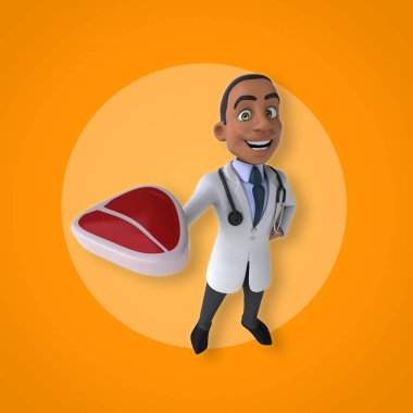 Doktor et tutuyor. 