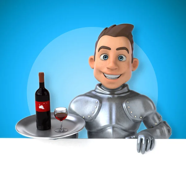 Caballero sosteniendo vino —  Fotos de Stock