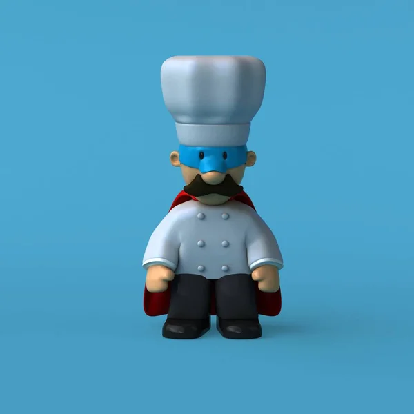 Divertido personaje de dibujos animados chef — Foto de Stock