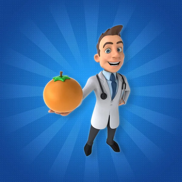 Dokter bedrijf oranje — Stockfoto