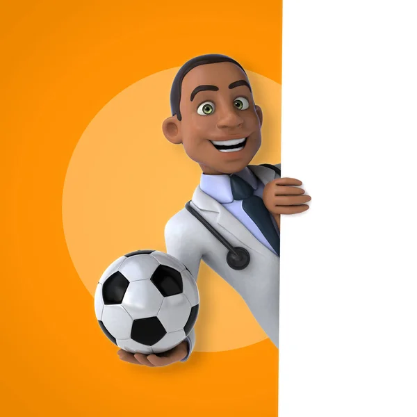 Läkare innehav boll — Stockfoto